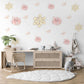 Butterfly Flower Wall Stickers, Pastel Floral Nursery Decor, Peel And Stick Wall Decals, Girls Bedroom Wall Art, Butterfly Nursery Stickers