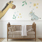 Giraffe Donkey Wall Stickers Safari Nursery Wall Decals Neutral Animal Nursery Decor Peel And Stick Baby Room Stickers Boho Nursery Wall Art