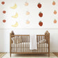 Fruit Wall Stickers, Nursery Fruit Wall Decals, Banana Strawberry Orange Stickers, Playroom Wall Decor, Peel And Stick Kids Room Decor