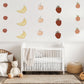 Fruit Wall Stickers, Nursery Fruit Wall Decals, Banana Strawberry Orange Stickers, Playroom Wall Decor, Peel And Stick Kids Room Decor