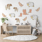 Farm Animal Wall Stickers, Nursery Animal Wall Decals Sheep Dog Cat Chicken Stickers, Farmyard Nursery Decor, Peel And Stick Kids Room Decor