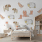 Farm Animal Wall Stickers, Nursery Animal Wall Decals Sheep Dog Cat Chicken Stickers, Farmyard Nursery Decor, Peel And Stick Kids Room Decor