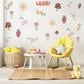 Boho Fruit Wall Stickers Strawberry Cherry Nursery Decals Mushroom Flower Wall Decor Cottagecore Nursery Decor, Peel And Stick Wall Stickers