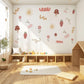 Boho Fruit Wall Stickers Strawberry Cherry Nursery Decals Mushroom Flower Wall Decor Cottagecore Nursery Decor, Peel And Stick Wall Stickers