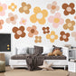 Boho Flower Wall Stickers Daisy Nursery Decor Neutral Floral Wall Decals Retro Flower Nursery Wall Art Girls Bedroom Decor Playroom Stickers