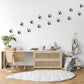 Dog Paw Print Wall Stickers for Kids Bedroom Puppy Nursery Decor Animal Footprint Wall Decals Neutral Playroom Wall Art Pet Lover Room Decor