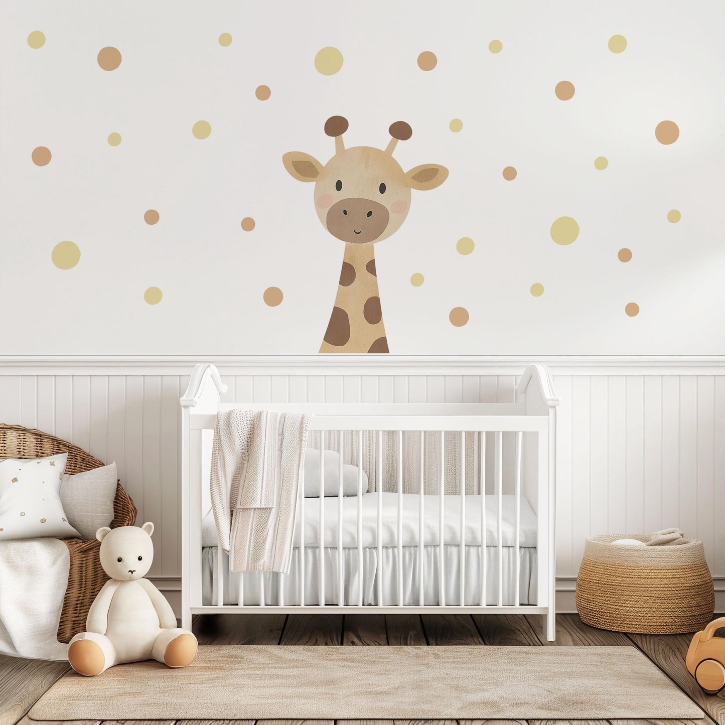 Giraffe Wall Stickers Nursery Decor Neutral Nursery Wall Stickers Kids Bedroom Decor Safari Nursery Decals Baby Room Wall Art