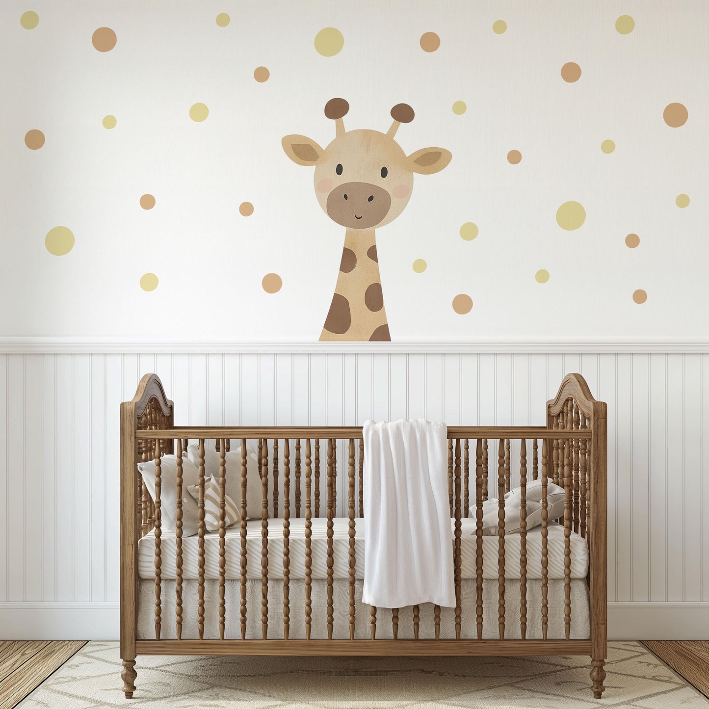 Giraffe Wall Stickers Nursery Decor Neutral Nursery Wall Stickers Kids Bedroom Decor Safari Nursery Decals Baby Room Wall Art