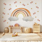 Nursery Decor Rainbow Wall Stickers, Nursery Wall Stickers, Kids Wall Stickers, Boho Rainbow Decal, Neutral Baby Room Decor