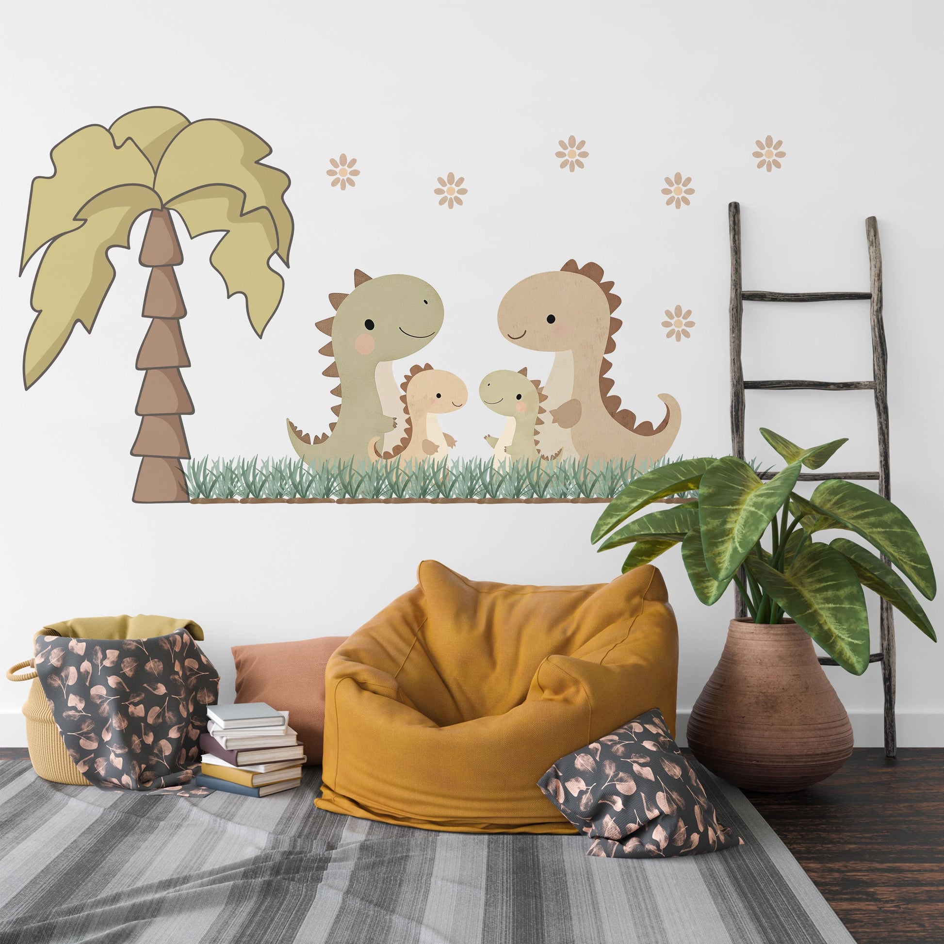 Nursery Decor Dinosaur Wall Stickers Nursery Wall Stickers, Kids Wall Sticker Dinosaur Nursery Decor Neutral Dino Wall Decal Baby Room Decor