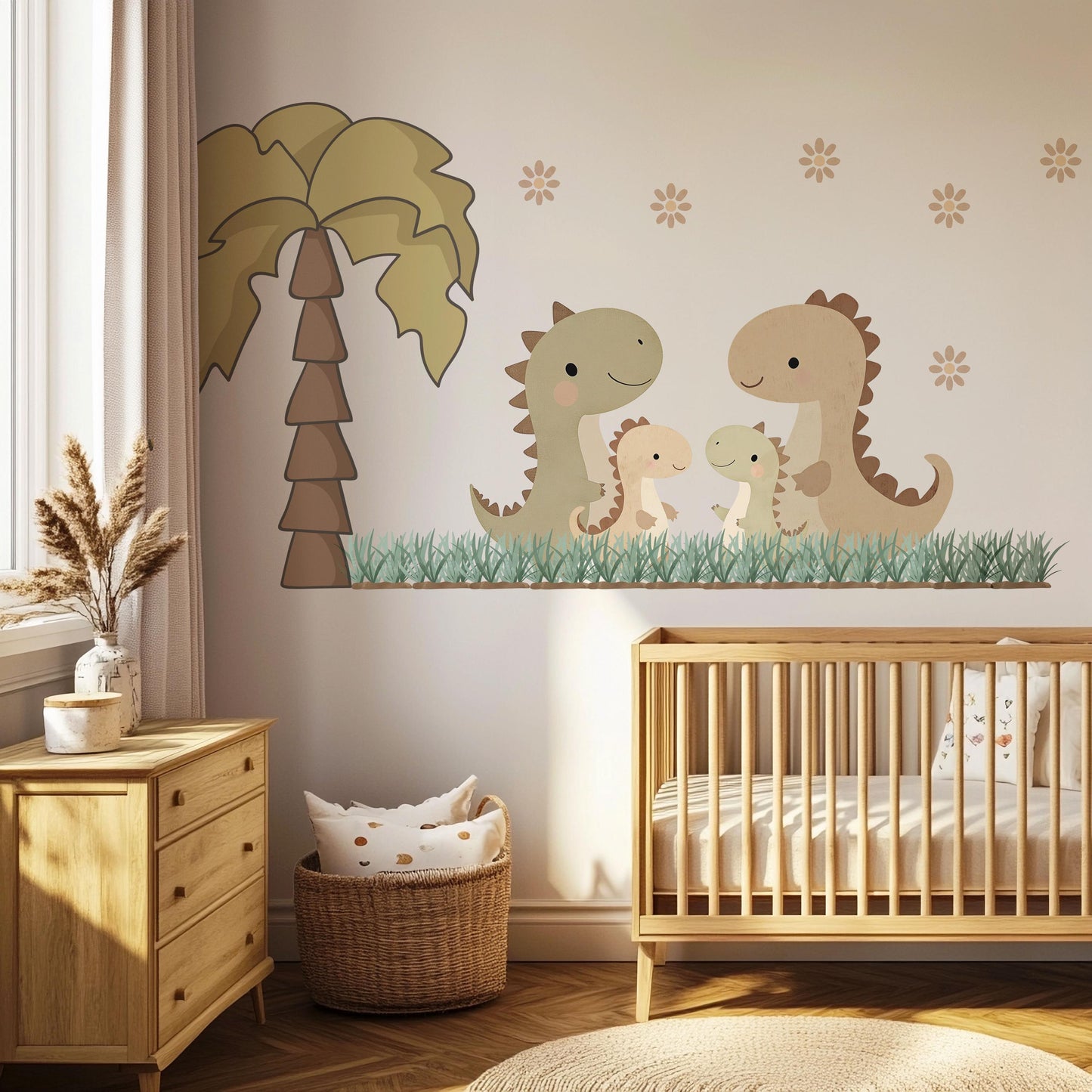Nursery Decor Dinosaur Wall Stickers Nursery Wall Stickers, Kids Wall Sticker Dinosaur Nursery Decor Neutral Dino Wall Decal Baby Room Decor