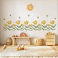 Nursery Decor Flower Wall Stickers, Nursery Wall Stickers, Kids Wall Stickers, Bee Wall Decals, Floral Nursery Decor, Baby Room Decor