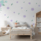 Nursery Decor Purple Flower Wall Stickers Nursery Wall Stickers Kids Wall Stickers, Floral Wall Decals, Girls Nursery Decor, Baby Room Decor