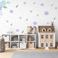 Nursery Decor Purple Flower Wall Stickers Nursery Wall Stickers Kids Wall Stickers, Floral Wall Decals, Girls Nursery Decor, Baby Room Decor