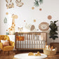 Safari Animal Wall Stickers Nursery Decor Jungle Nursery Wall Decals Neutral Nursery Decor Kids Bedroom Playroom Wall Art