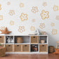 Flower Wall Stickers Neutral Nursery Decor Daisy Wall Decals Floral Nursery Wall Art Kids Bedroom Flower Bedroom Decor