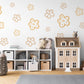 Flower Wall Stickers Neutral Nursery Decor Daisy Wall Decals Floral Nursery Wall Art Kids Bedroom Flower Bedroom Decor