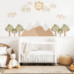 Mountain Wall Stickers Neutral Nursery Decor Mountain Nursery Wall Decals Woodland Nursery Peel And Stick Bedroom Wall Art