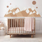 Boho Mountain Wall Decal for Nursery Neutral Mountain Wall Sticker Woodland Nursery Decor Beige Mountain Decal Scandinavian Nursery Wall Art