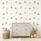 Bird Nursery Wall Decals Boho Bird Wall Stickers Neutral Nursery Decor, Floral Wall Decals, Woodland Nursery Wall Art, Peel and Stick Decals