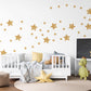 Gold Star Wall Stickers Nursery Decor Gold Star Decals Kids Bedroom Stickers Peel And Stick Celestial Wall Decor