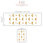 Gold Moon And Stars Wall Stickers Celestial Nursery Decor Moon Wall Decals Star Nursery Stickers Kids Bedroom Decor