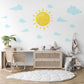 Sun And Clouds Wall Stickers Nursery Decor Sunshine Wall Decals Baby Room Wall Stickers Kids Bedroom Peel And Stick Decor