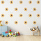 Sunflower Wall Stickers, Boho Sunflower Nursery Decor, Floral Wall Decals, Peel And Stick Flower Stickers, Neutral Nursery Wall Art