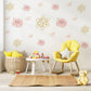 Butterfly Flower Wall Stickers, Pastel Floral Nursery Decor, Peel And Stick Wall Decals, Girls Bedroom Wall Art, Butterfly Nursery Stickers