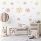 Butterfly Flower Wall Stickers, Pastel Floral Nursery Decor, Peel And Stick Wall Decals, Girls Bedroom Wall Art, Butterfly Nursery Stickers