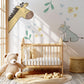 Giraffe Donkey Wall Stickers Safari Nursery Wall Decals Neutral Animal Nursery Decor Peel And Stick Baby Room Stickers Boho Nursery Wall Art