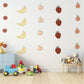 Fruit Wall Stickers, Nursery Fruit Wall Decals, Banana Strawberry Orange Stickers, Playroom Wall Decor, Peel And Stick Kids Room Decor