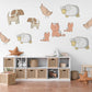 Farm Animal Wall Stickers, Nursery Animal Wall Decals Sheep Dog Cat Chicken Stickers, Farmyard Nursery Decor, Peel And Stick Kids Room Decor