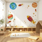 Space Wall Stickers Rocket Nursery Wall Decals Solar System Wall Decor Planet Wall Stickers Outer Space Nursery Decor, Boys Bedroom Stickers