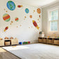 Space Wall Stickers Rocket Nursery Wall Decals Solar System Wall Decor Planet Wall Stickers Outer Space Nursery Decor, Boys Bedroom Stickers