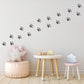 Dog Paw Print Wall Stickers for Kids Bedroom Puppy Nursery Decor Animal Footprint Wall Decals Neutral Playroom Wall Art Pet Lover Room Decor