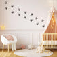 Dog Paw Print Wall Stickers for Kids Bedroom Puppy Nursery Decor Animal Footprint Wall Decals Neutral Playroom Wall Art Pet Lover Room Decor