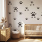 Dog Paw Print Wall Stickers for Nursery, Puppy Bedroom Decor, Pet Paw Decals, Neutral Kids Room Wall Art, Animal Footprint Playroom Stickers