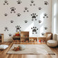 Dog Paw Print Wall Stickers for Nursery, Puppy Bedroom Decor, Pet Paw Decals, Neutral Kids Room Wall Art, Animal Footprint Playroom Stickers