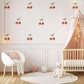 Cherry Wall Stickers Cherry Nursery Decor Fruit Wall Decals Coquette Bedroom Decor Red Cherry Stickers Girls Room Decor