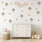 Woodland Tree Wall Decals Nursery Wall Stickers Neutral Nursery Decor Cloud Wall Decals Forest Nursery Peel and Stick Kids