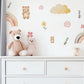 Teddy Bear Wall Decals Nursery Wall Stickers Bear Nursery Decor Neutral Nursery Decor Rainbow Wall Decals Peel and Stick