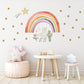 Llama Wall Decals Rainbow Nursery Decor Alpaca Wall Stickers Boho Nursery Wall Decals Neutral Nursery Decor Peel Stick