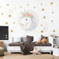 Unicorn Wall Decals Girls Nursery Decor Unicorn Wall Stickers Rainbow Stars Bedroom Decor Peel and Stick Decals