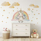 Unicorn Wall Decals Rainbow Nursery Decor Girls Bedroom Wall Stickers Unicorn Nursery Wall Art Peel and Stick Decals