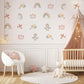 Unicorn Wall Decals Girls Bedroom Decor Unicorn Nursery Wall Stickers Rainbow Nursery Decor Baby Girl Room Decals