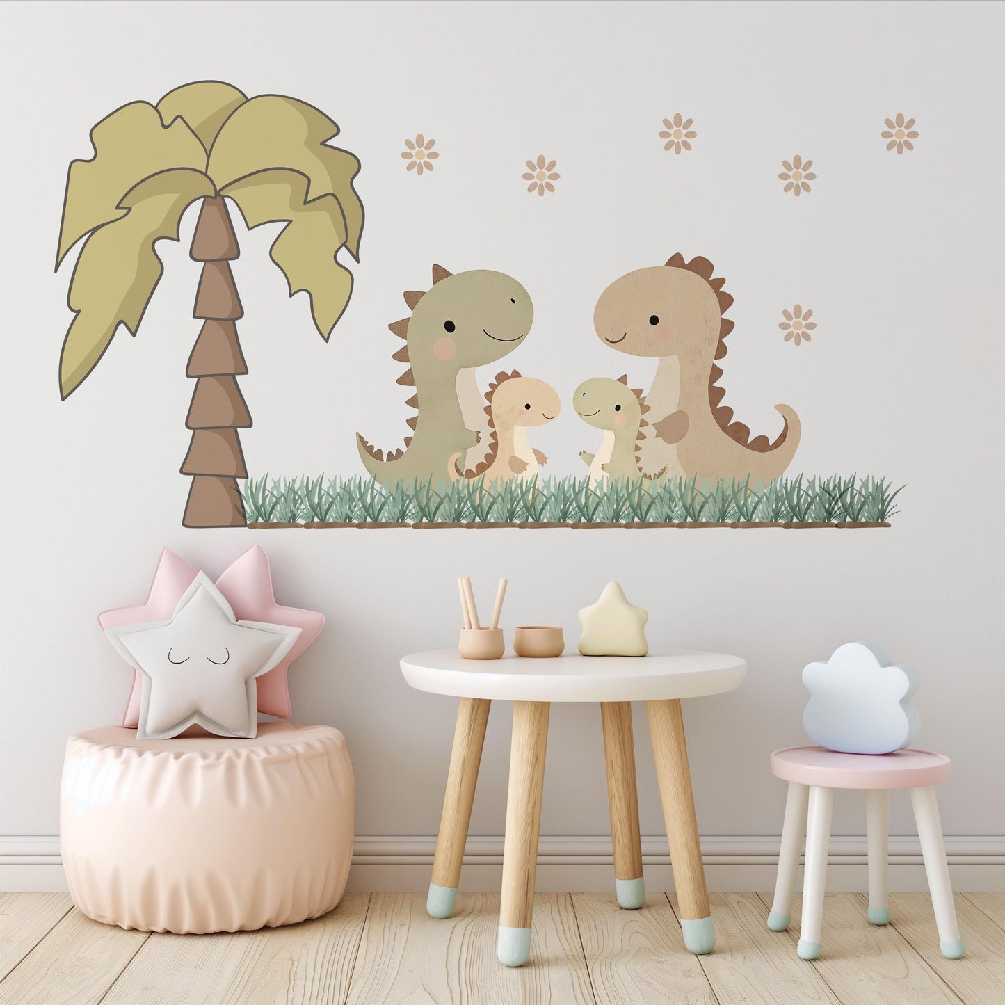Nursery Decor Dinosaur Wall Stickers Nursery Wall Stickers, Kids Wall Sticker Dinosaur Nursery Decor Neutral Dino Wall Decal Baby Room Decor