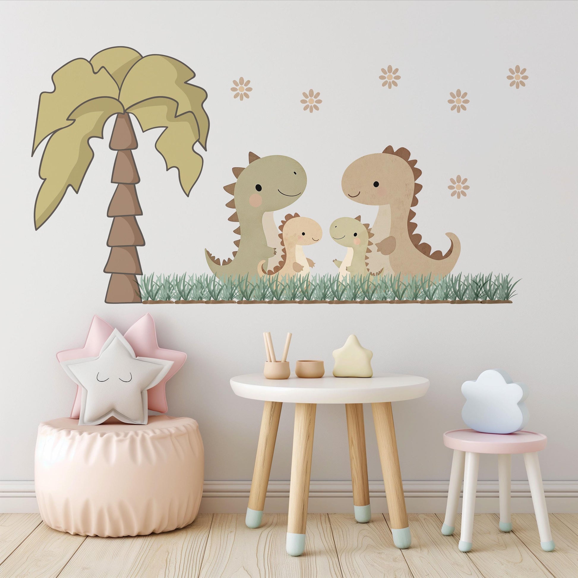 Nursery Decor Dinosaur Wall Stickers Nursery Wall Stickers, Kids Wall Sticker Dinosaur Nursery Decor Neutral Dino Wall Decal Baby Room Decor
