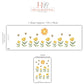 Nursery Decor Flower Wall Stickers, Nursery Wall Stickers, Kids Wall Stickers, Bee Wall Decals, Floral Nursery Decor, Baby Room Decor