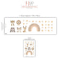 Nursery Decor Animal Wall Stickers Nursery Wall Stickers Kids Wall Stickers Safari Nursery Decor Neutral Nursery Wall Decals Baby Room Decor